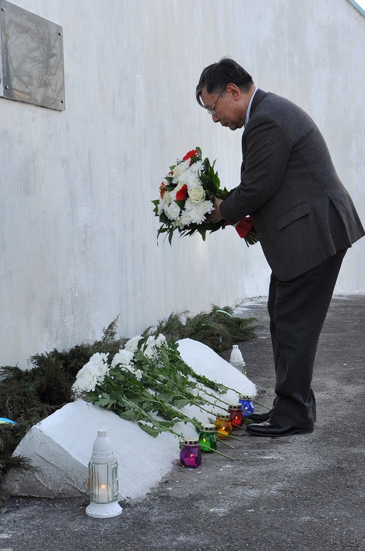 Offering flowers